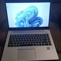 High Speed HP EliteBook Aluminum Laptop Intel Core i7-8565u 4.6 GHz Turbo 16 GB RAM 256 GB SSD Webcam 1080P FHD LCD USB C Port Wi-Fi & BT Wireless W11