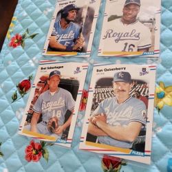 Kansas City Royals 1988 Fleer Baseball Cards Team Set 