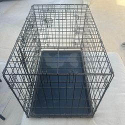 Dog leash runner attachment and Dog crate