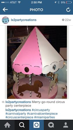 Circus party centerpieces