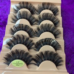 5 Pairs Of Eyelashes Dramatic Style 💜