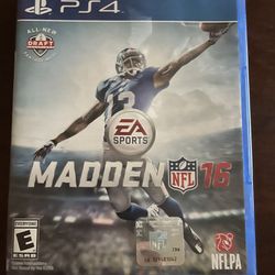 PS4 Madden NFL 16 Video Game 