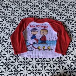 Christmas Holiday Charlie Brown Long Sleeve Size 8