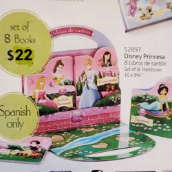 8 books of Disney Princesses In Spanish 