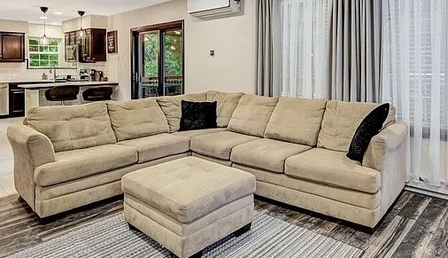 Sectional With Ottoman