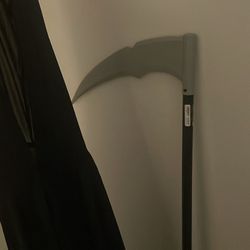 Plastic Scythe And Hooded Cape Halloween Costume