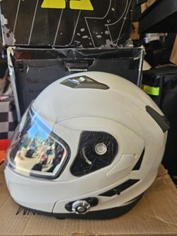 Bluetooth 5.0 Integrated New EPS FreedConn BM2-S Modular Flip Up Dual Visor Motorbike Helmet DOT FMVSS-218 Approved MP3 FM Large