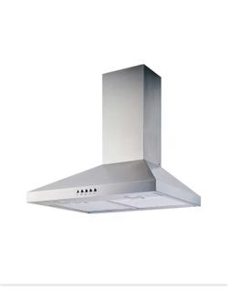 Shop Vissani Siena 30 in. 350CFM Convertible Pyramid Wall Mount Range Hood in Stainless Steel with Charcoal Filter and LED Lighting