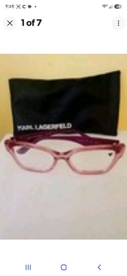 Karl Lagerfeld Pink Cat-Eye Eyeglasses
