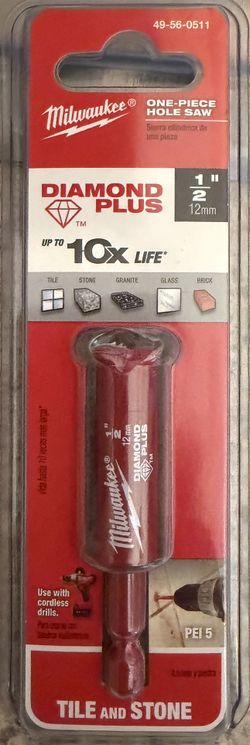 Milwaukee Diamond Plus Hole Saw (Tile/Stone/Granite) NEW