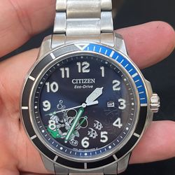 Disney by citizen Mickey Mouse Water Sport Stainless Steel Bracelet Watch 46mm Mickey Mouse