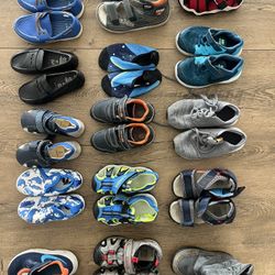 Boys shoes Ages 4-7, Gently Used, 15 Pairs 