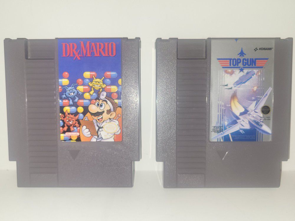 Nintendo GAMES DR Mario & Top Gun 1985