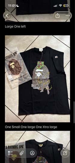 Bathing Ape Shirt S and M