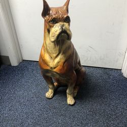 Boxer Resin Sculpture 70yrs Old Beautiful Piece