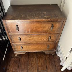 Beautiful Wood  Antique Dresser 