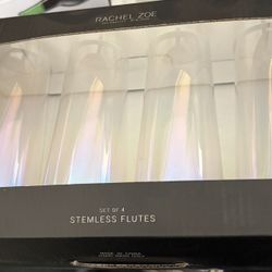Stemless Glass Flutes 
