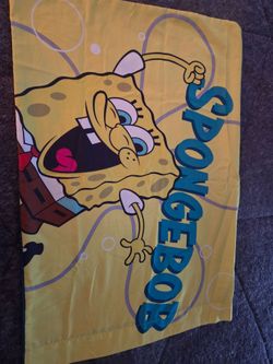 Spongebob twin sheet set with reversible comforter