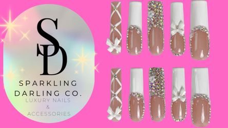 French Tip Reusable Press On Nails 