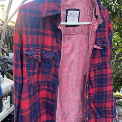 Women Abercrombie and Fitch plaid Flannel