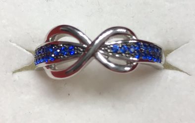 Size 9 Sterling Eternity Ring