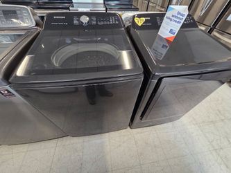 Samsung top load Washer And Electric Dryer Set