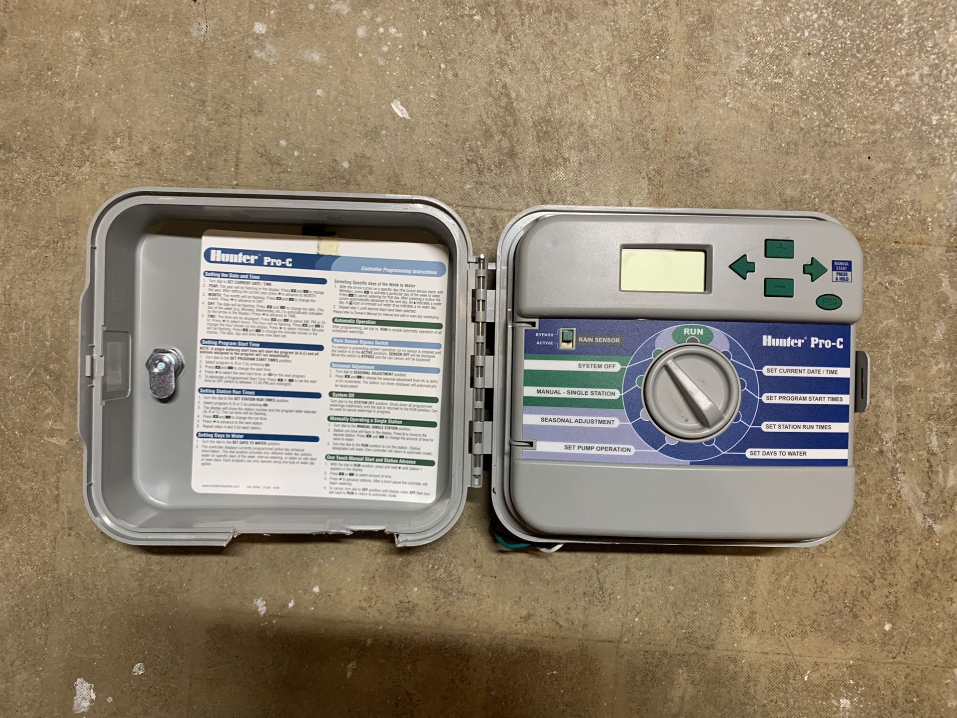 Hunter Pro-C Sprinkler Controller