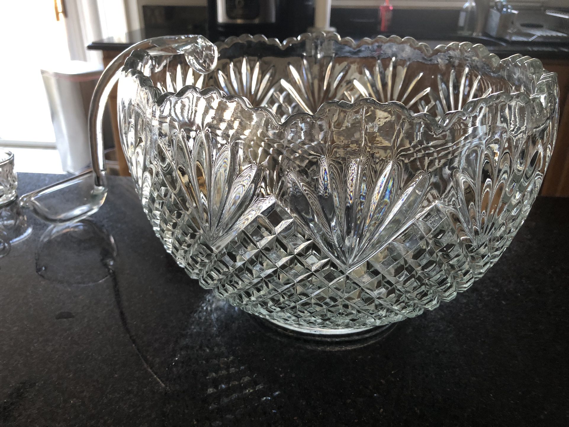 Punch Bowl And Cups 