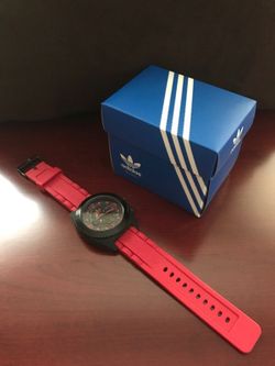 Adidas watch-red/black