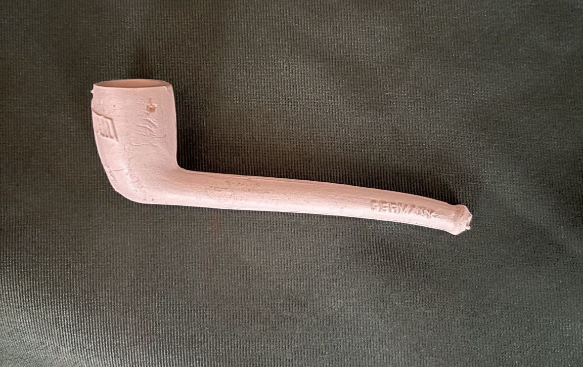 Antique German Clay Pipe