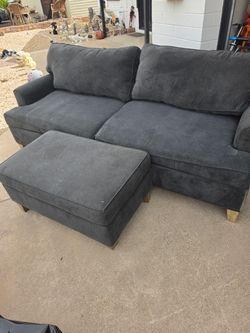 Couch and ottoman