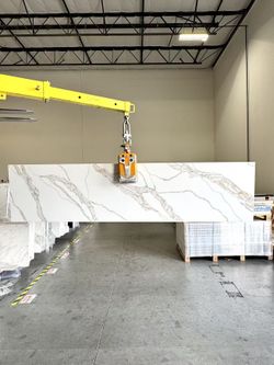 🔥 CLEARANCE Kitchen island countertop stone— Aurora Gold Quartz Prefabs | Up to 34% OFF 🔥