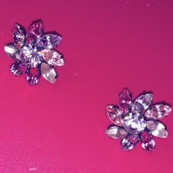 Fashion Jewelry Earrings Flower Shaped Shades of Pink Valentinesday Gift Fashion Jewelry