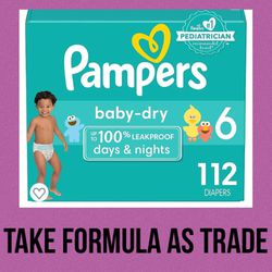 Pampers Size  6-Baby Dry Diapers Pañales 