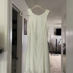White Lacy Dress 
