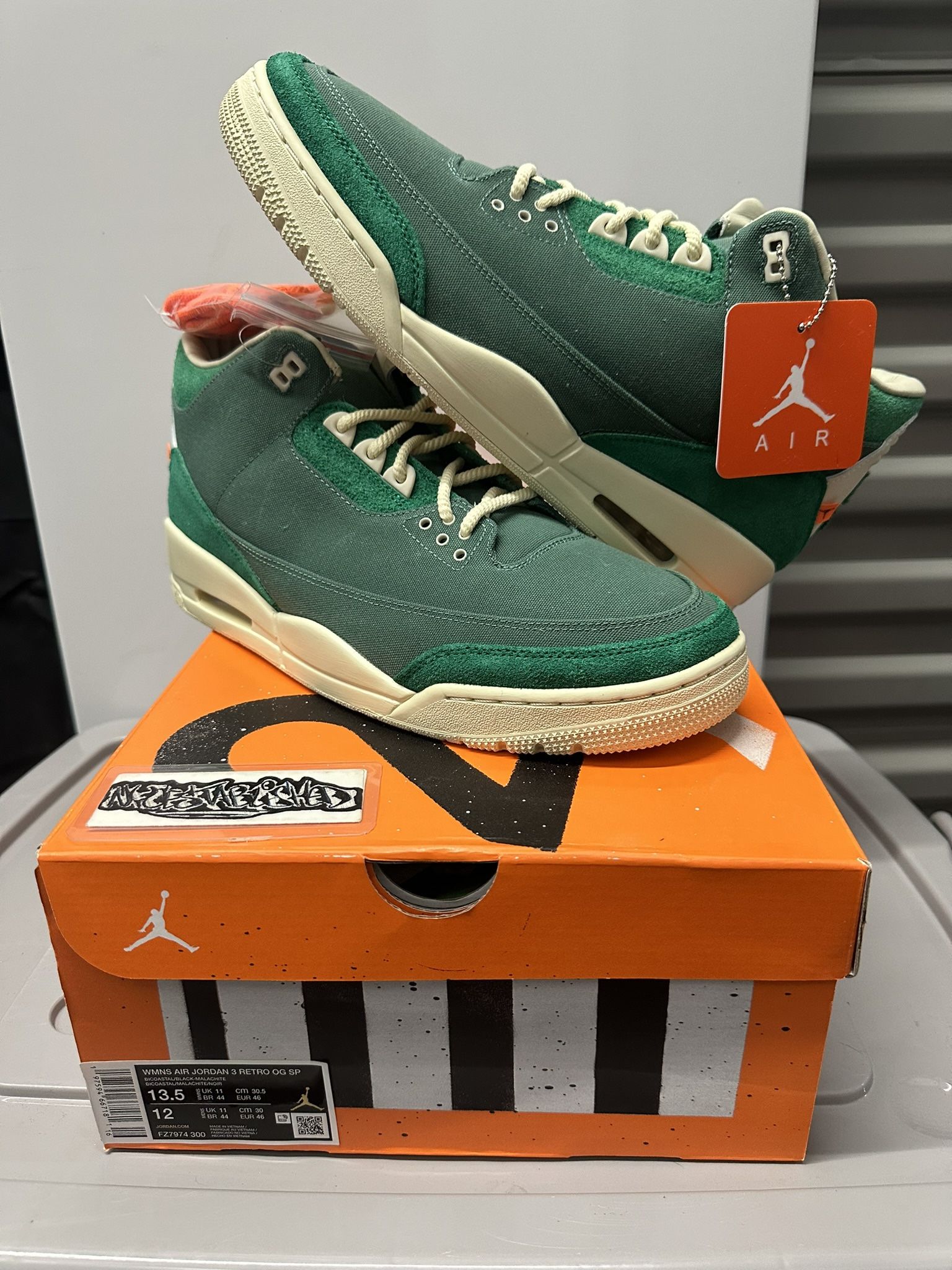 Jordan 3 “Nina Chanel” Size 12 Brand New
