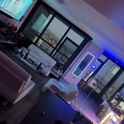 Zuri White Leather Couches 