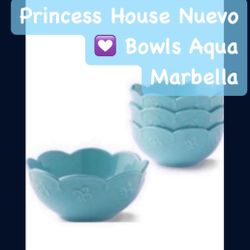 Princess House Nuevo💟 Bowls Aqua Marbella 