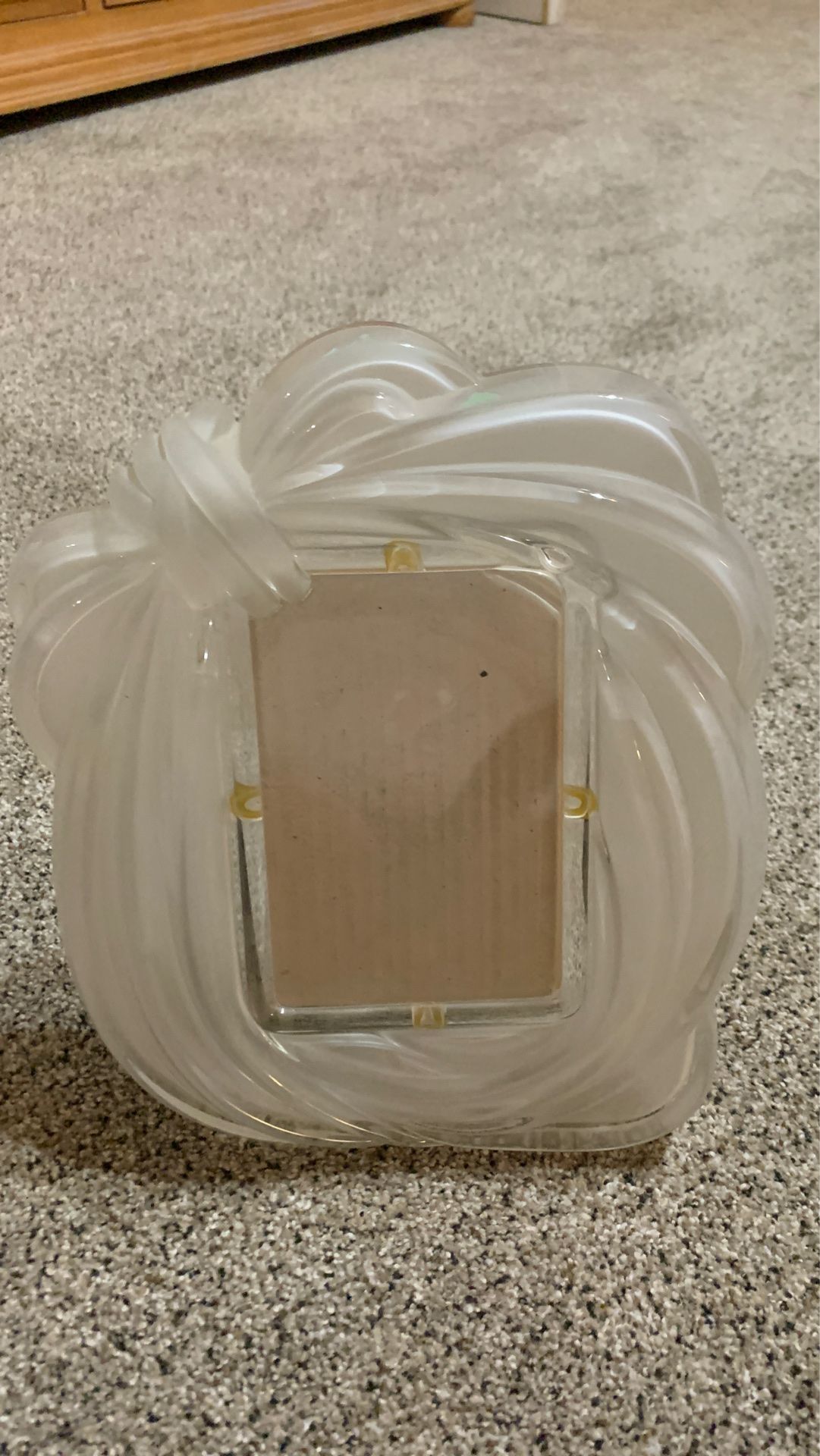 Gorgeous frosted glass picture frame