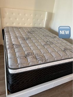 Full bed frame with mattress