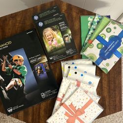 Assorted HP Photo Papers and Envelops 