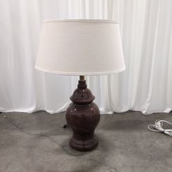 Brown ceramic lamp