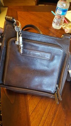 Fossil genuine leather crossbody bag