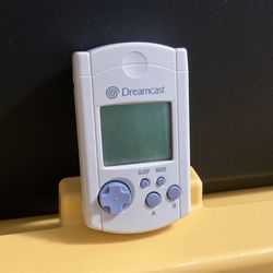 White OEM Sega Dreamcast Visual Memory Unit VMU Memory Card HKT-7000 with Cap