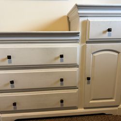 White Changing Table Dresser