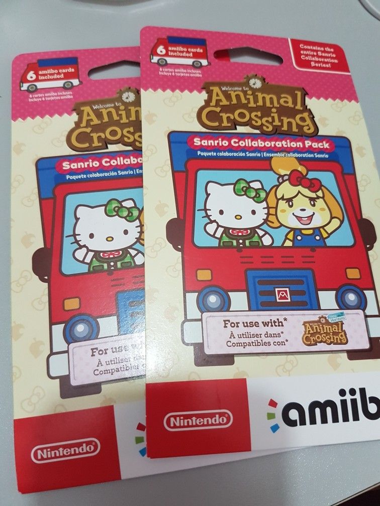 Animal Crossing Sanrio Amiibo Cards (6 Characters)