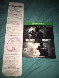 Call of duty Xbox one