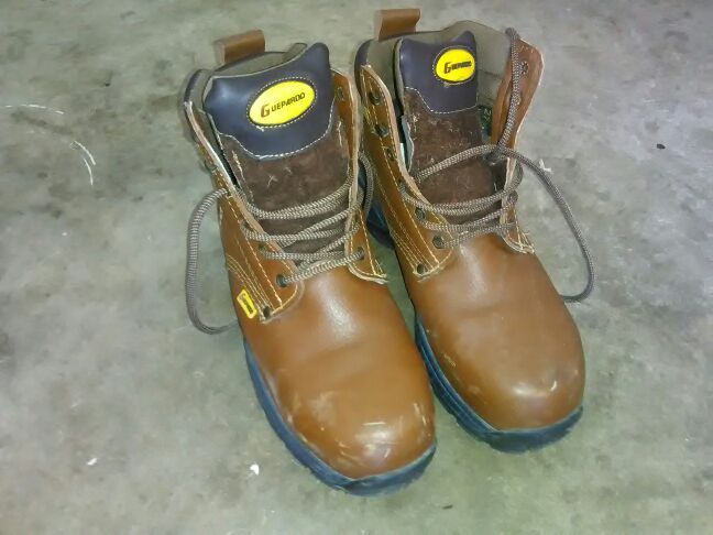 Guepardo steel toe work boots size 271/2