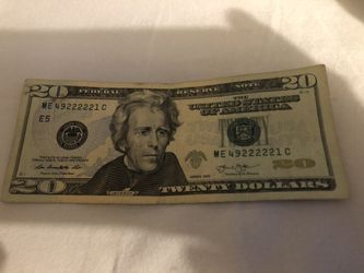 20 dollar bill collector only
