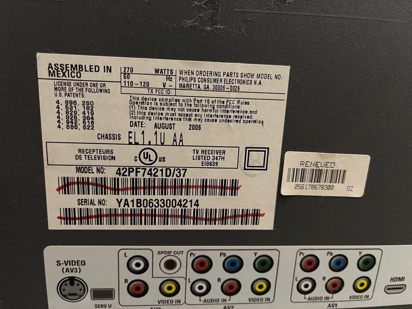 Philips 42-Inch LCD HDTV